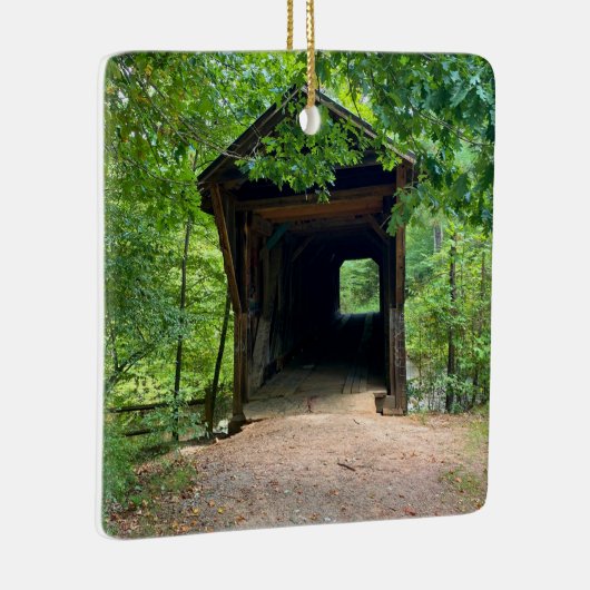 Bunker Hill Covered Bridge Keramisch Ornament (Rechts)