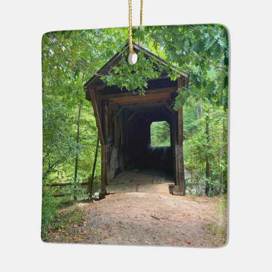 Bunker Hill Covered Bridge Keramisch Ornament (Links)