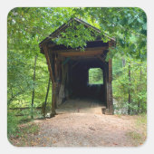 Bunker Hill Covered Bridge Vierkante Sticker (Voorkant)