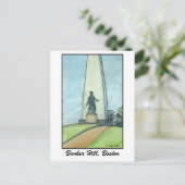 Bunker Hill Monument, Boston MA Briefkaart (Staand voorkant)
