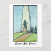 Bunker Hill Monument, Boston MA Briefkaart (Voorkant)