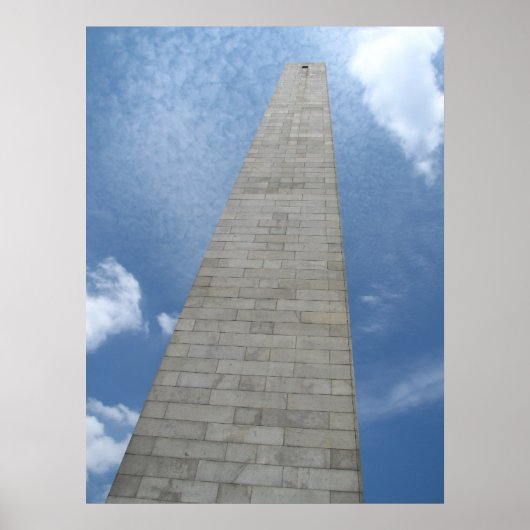 Bunker Hill Monument in Boston Poster (Voorkant)