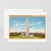 Bunker Hill Monument in Charlestown Reisreclame Briefkaart (Voorkant / Achterkant)