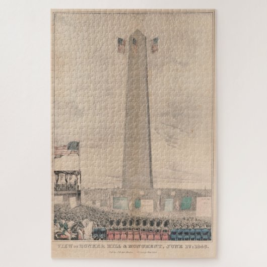 Bunker Hill Monument Inauguration Legpuzzel (Verticaal)