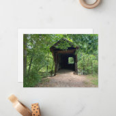 Bunker Hill overdekte brug Notitiekaartje (Voorkant / Achterkant in situ)