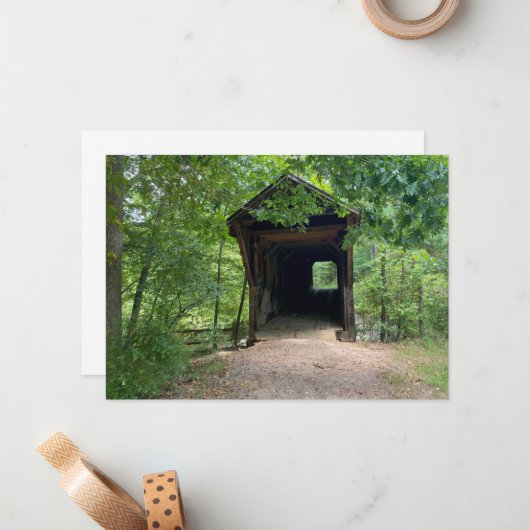 Bunker Hill overdekte brug Notitiekaartje (Voorkant / Achterkant in situ)