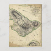 Bunker Hill Revolutionary War Map (17 juni 1775) Briefkaart (Voorkant)