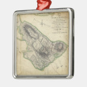 Bunker Hill Revolutionary War Map (17 juni 1775) Metalen Ornament (Links)