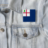Bunker Hill-vlag Vierkante Button 5,1 Cm (In situ)