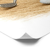 Bunker Trouble - Golf Kunstprint Poster (Hoek)