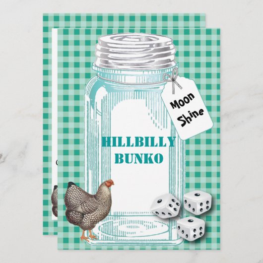 Bunko - country Style of Hillbilly Style Kaart (Voorkant / Achterkant)