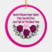 Bunko-spelers hebben talentversiering keramisch ornament (Voorkant)