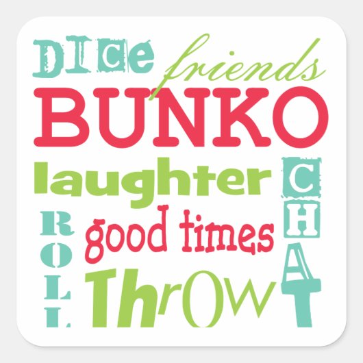 Bunko Subway Art van Artgeïnspireerd Vierkante Sticker (Voorkant)