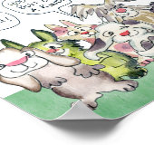 Bunlimited Upliftment-Feel Good Rabbit Love Puns Poster (Hoek)