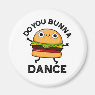 Bunna Dance Funny Bun Pun Magneet