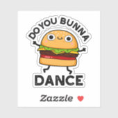 Bunna Dance Funny Bun Pun Sticker (Vel)