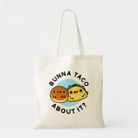 Bunna Taco over het grappige voedselpakket Tote Bag (Voorkant)