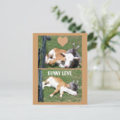 BUNNIE LOVES CALF BRIEFKAART (Staand voorkant)