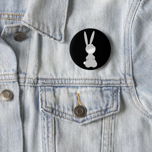 Bunnie Yay Ronde Button 5,7 Cm (In situ)