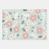 Bunnies & beren Verpakkingsdocument Vlakke Bladree Inpakpapier Vel (Voorkant 3)