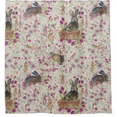 Bunnies Bessen Baskets Summer Meadows Douchegordijn (Voorkant)