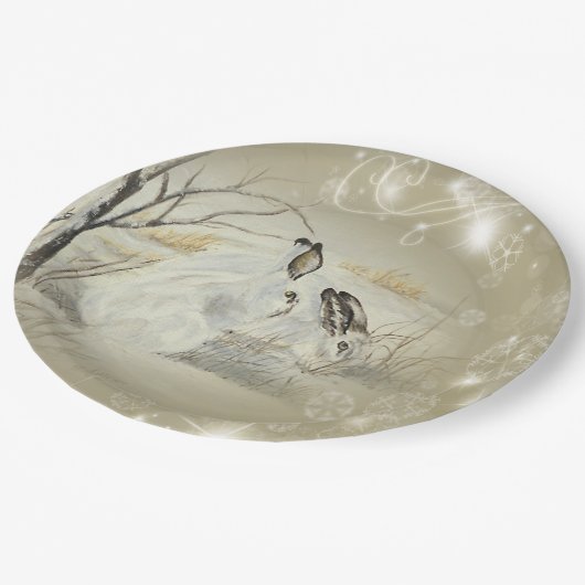 Bunnies/Borden van konijnenpapier Papieren Bordje (Gekanteld)