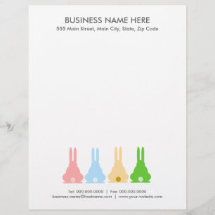 Bunnies Briefhoofd Ontwerp