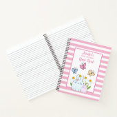 Bunnies, Butterflies en Daisies Baby shower Notitieboek (Binnen)