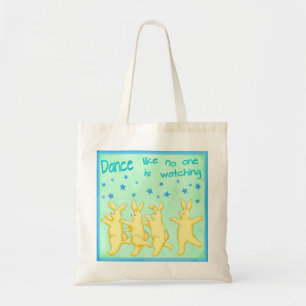 Bunnies Dance, net als niemand die Geel Groen kijk Tote Bag