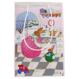 Bunnies die koekjes cadeautas bakken