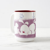 Bunnies die Mok sms'en (roze) (Voorkant links)