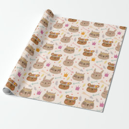 Bunnies en Beren Cadeaupapier