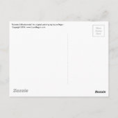 Bunnies en blauwbonnaars briefkaart (Achterkant)