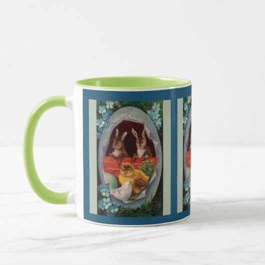 Bunnies en Chick  Pasen Koffie Mok (Links)