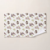 Bunnies en Daisies Patroon op witte handdoek Set (Handdoek)