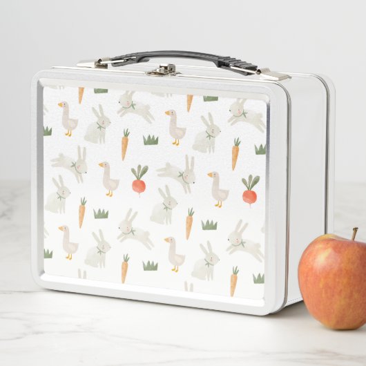 Bunnies en eenden op het Boerderij Pattern (In situ)