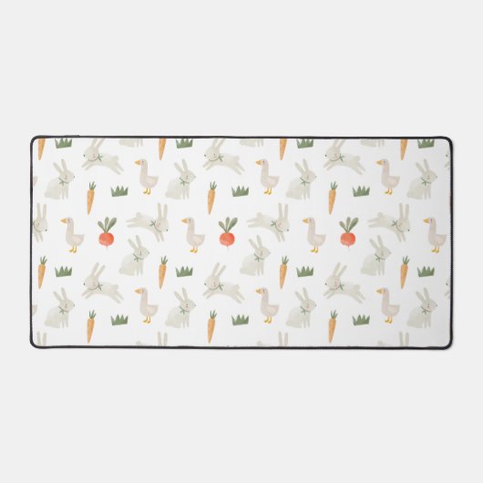 Bunnies en eenden op het Boerderij Pattern Bureaumat (Voorkant)