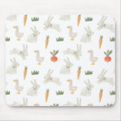 Bunnies en eenden op het Boerderij Pattern Muismat (Voorkant)