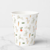 Bunnies en eenden op het Boerderij Pattern Papieren Bekers (Voorkant)