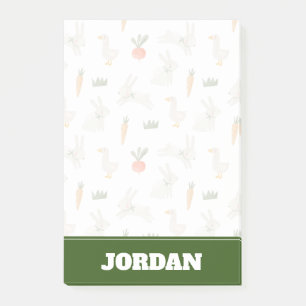 Bunnies en eenden op het Boerderij Pattern Post-it® Notes