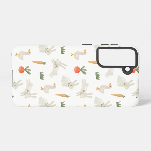 Bunnies en eenden op het Boerderij Pattern Samsung Galaxy Hoesje (Achterkant horizontaal)