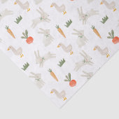 Bunnies en eenden op het Boerderij Pattern Tissuepapier (Detail)