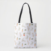 Bunnies en eenden op het Boerderij Pattern Tote Bag (Voorkant)