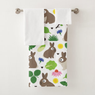 Bunnies en hun behandelingen bad handdoek