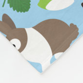 Bunnies en hun behandelingen fleece deken (Hoek)