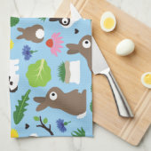 Bunnies en hun behandelingen theedoek (Quarter Fold)
