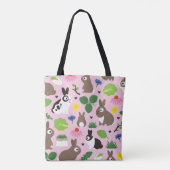 Bunnies en hun behandelingen tote bag (Achterkant)