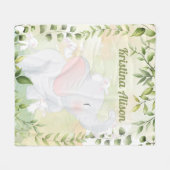 Bunnies en olifant Kind Blanket Fleece Deken (Voorkant (Horizontaal))