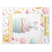 Bunnies en snoep Daily Planner Notitieblok (Voorkant)