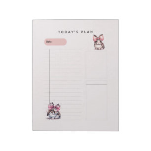 Bunnies en Strikken Dagelijkse Planner Notitieblok